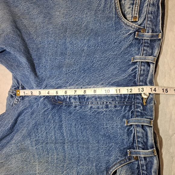 Carhartt Classic Jeans Slightly Distressed Men's 44x32 Blue Denim Straight 5-Pkt - Picture 10 of 11